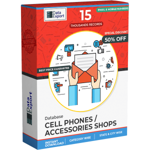 Cell Phones / Accessories Shops Database