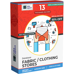 Fabric / Clothing Stores Database