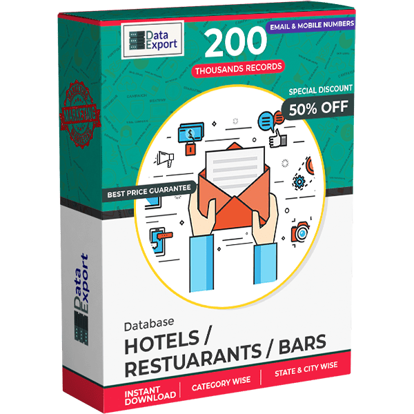 Hotels/ Restuarants/ Bars Database